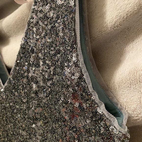 Maggy London Formal Green Sequin Dress - Picture 9 of 10